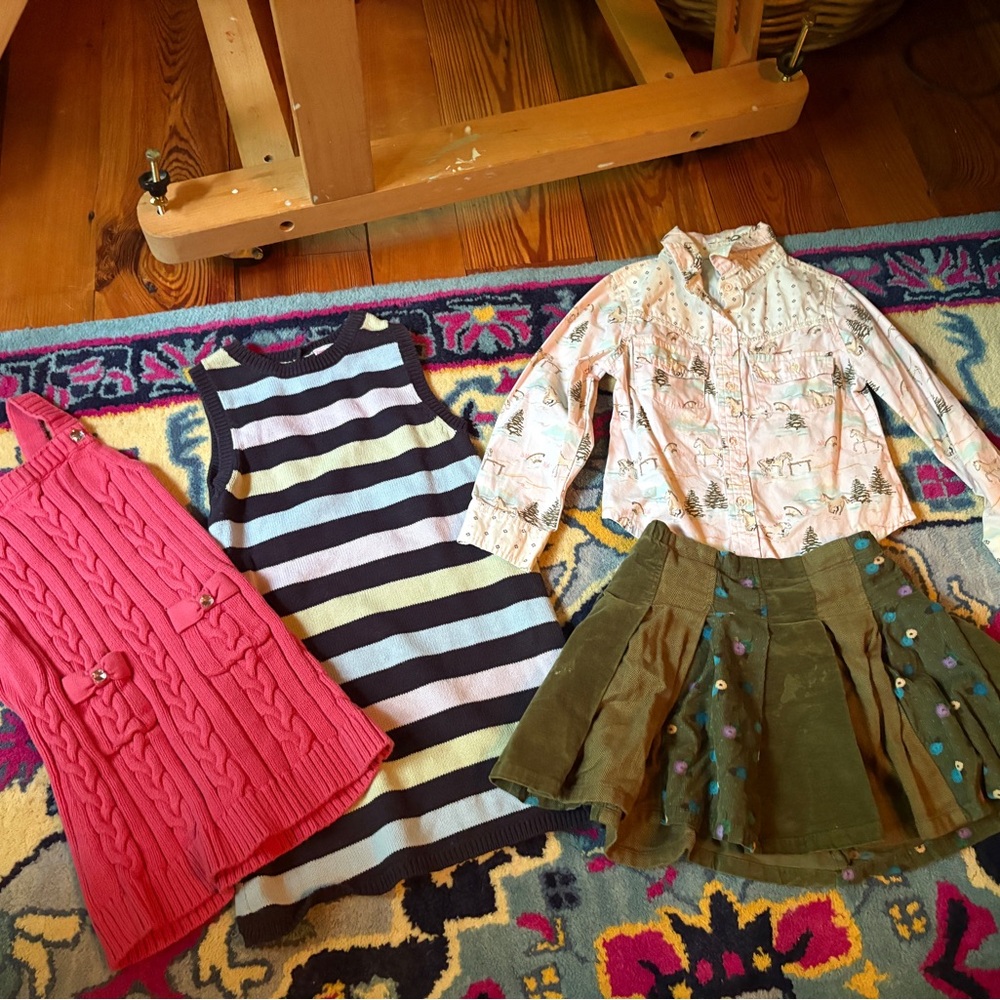 Gymboree Gap Sweater Knit Dress button down shirt corduroy skirt lot bundle 5